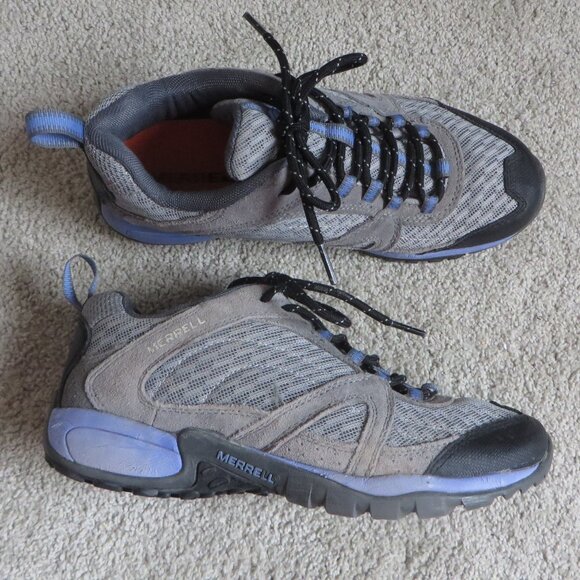 Merrell Womens Hiking Shoes Size 7.5 Gray/Purple Wild Dove Periwinkle #J123850C - Picture 1 of 10